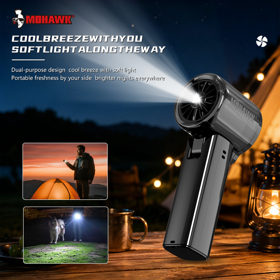 Mohawk F1 Kipas Tangan Mist Fan Cooling | 3000mAh Rechargeable | 100 ...