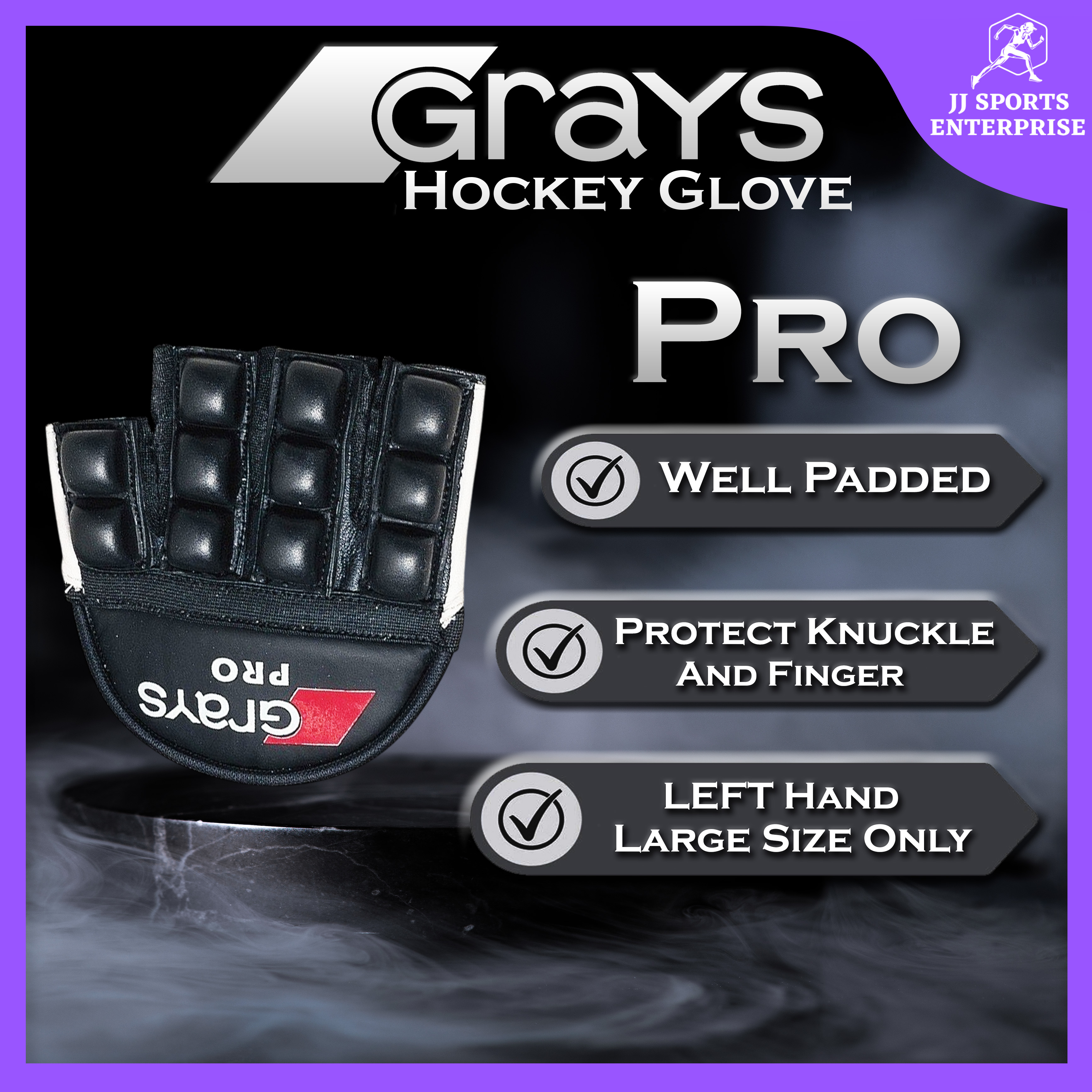 Grays Pro Hockey Glove Left Hand (Large) Hockey Glove Sarung Tangan ...
