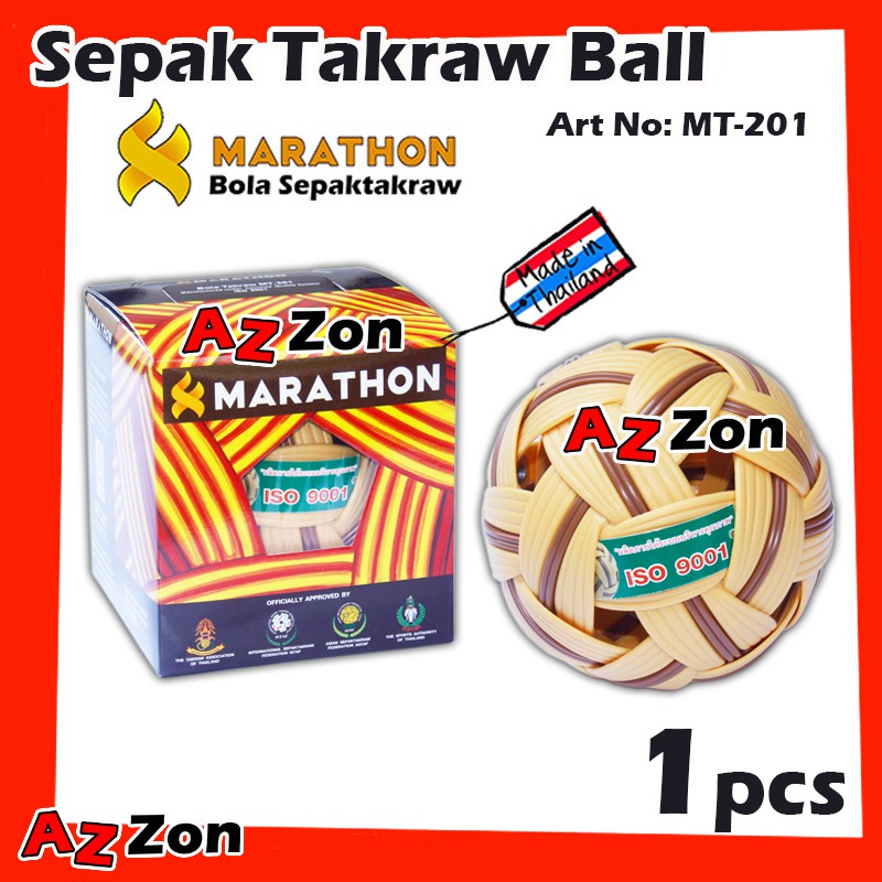 【MT-201】 Marathon Synthetic Sepak Takraw Mens Tournament Ball Marathon ...
