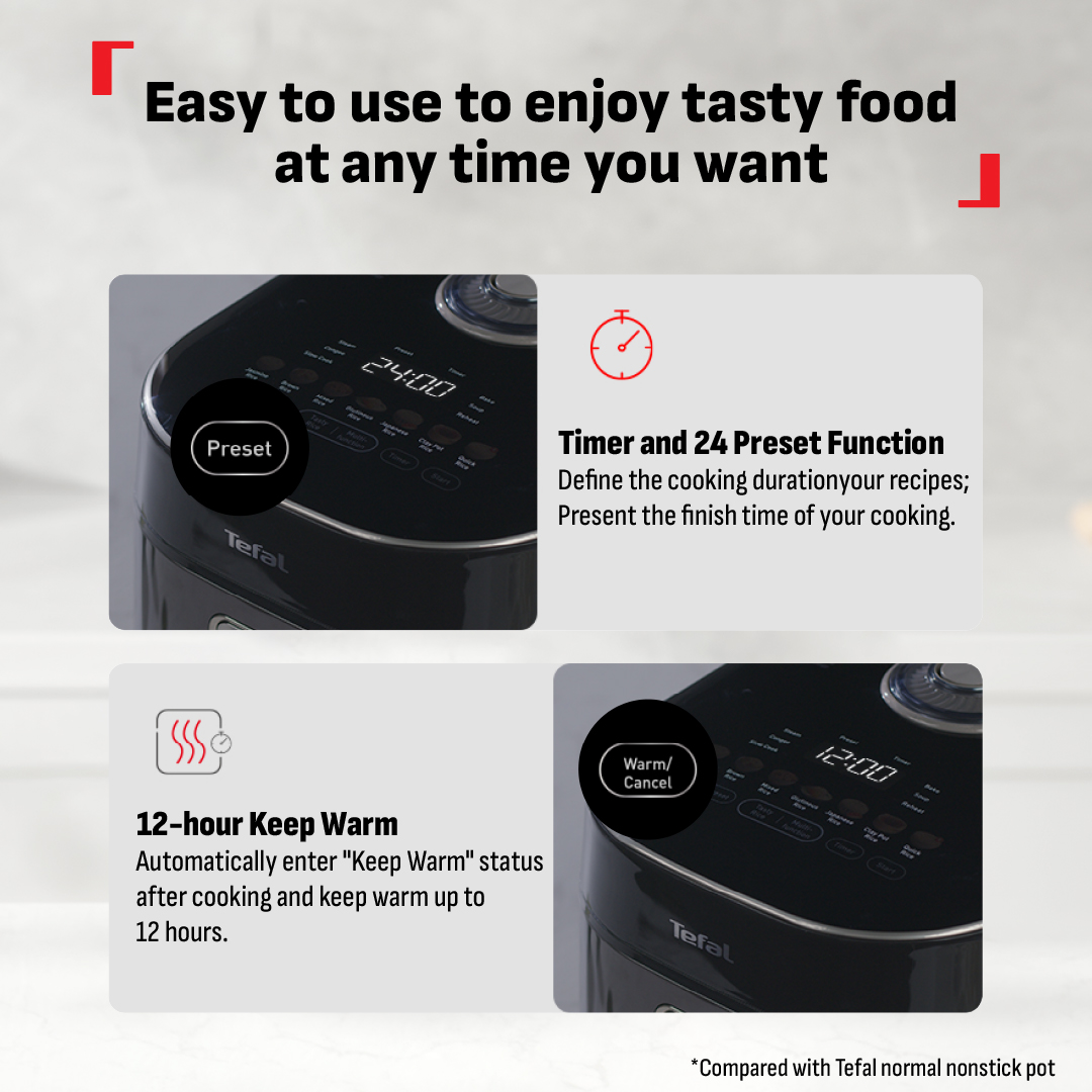 Tefal Far Infrared IH Rice Cooker (1.5L) RK8868 | Shopee Malaysia