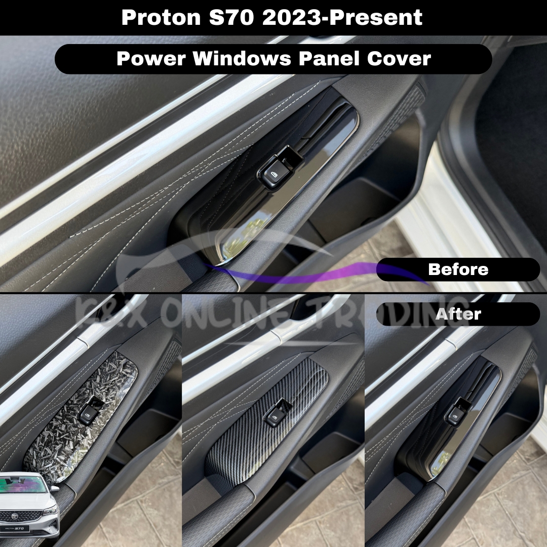 Proton S70(SS11) 2023-2025 Forged Carbon Trim&Glossy Black Windows ...
