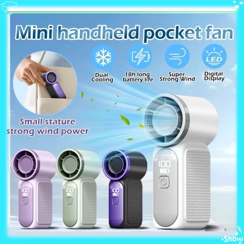 X688 Fan New Refrigeration Silent Portable Fan Handheld Small Fan Cool ...