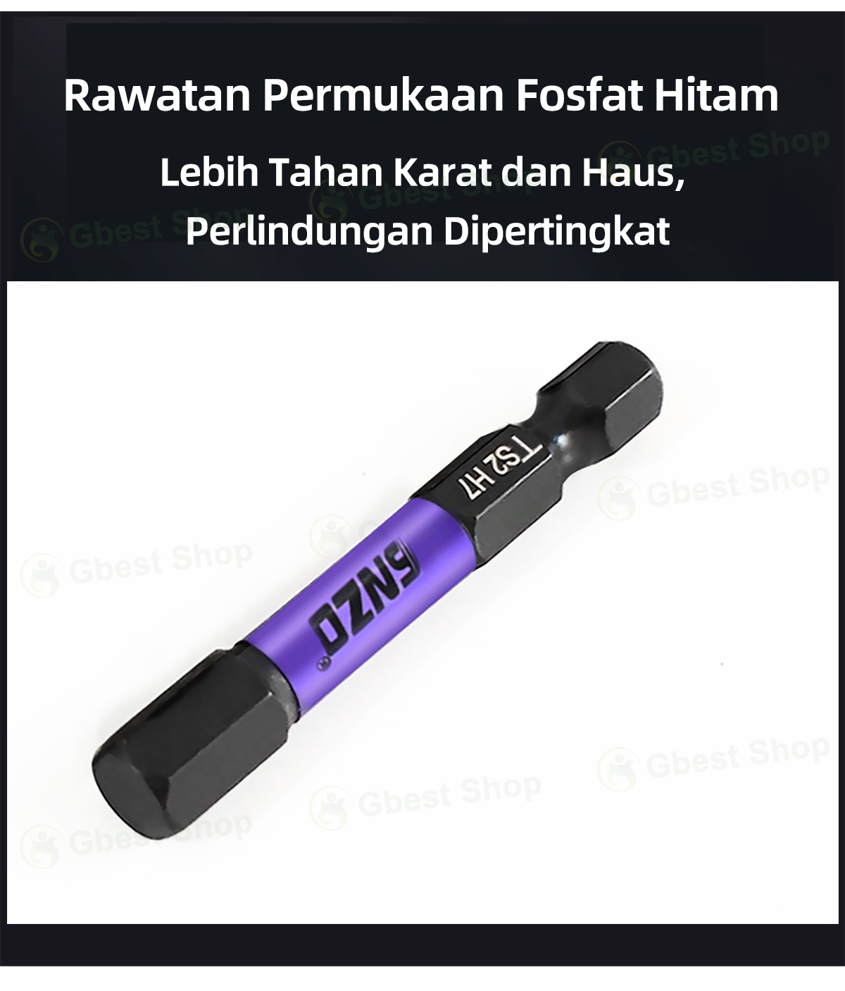 Gbest 【7 in 1 】/【10 in 1】Set Bit magnet Hex Kepala S2 Hex Head Wrench ...