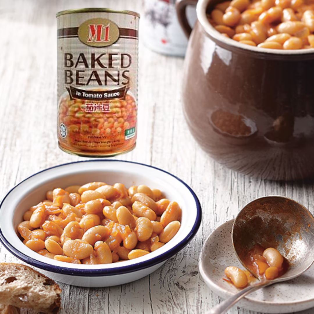 M1 Baked Beans In Tomato Sauce 425G 茄汁豆 (Exp Date: 07.10.2027) | Shopee ...