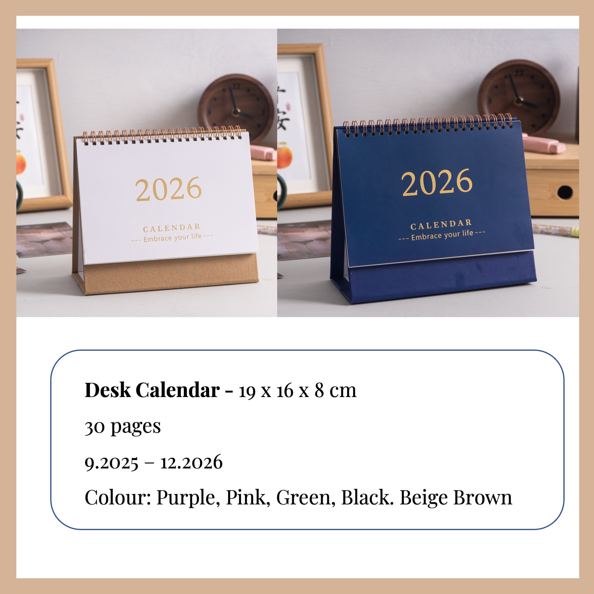 [paling murah] 2026 Desk Calendar Kalender 2026 Table Calendar Meja ...
