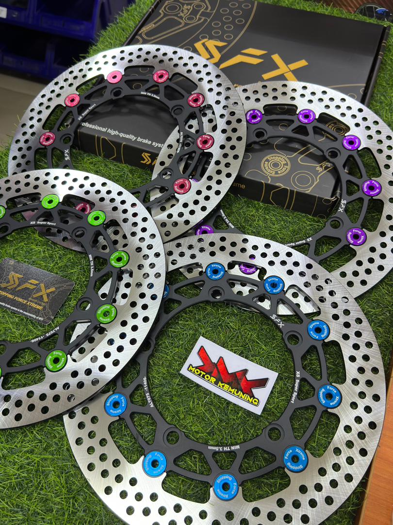 SFX ALLOY DISC PLATE SFX-X8 SUPER SPORT XMAX FRONT 298MM XMAX250 ...