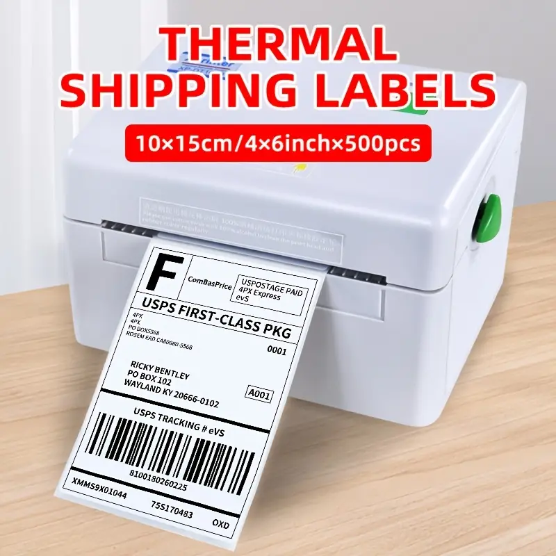 500pcs Waterproof A6 Thermal Shipping Labels 100×150mm – 350PC Roll ...
