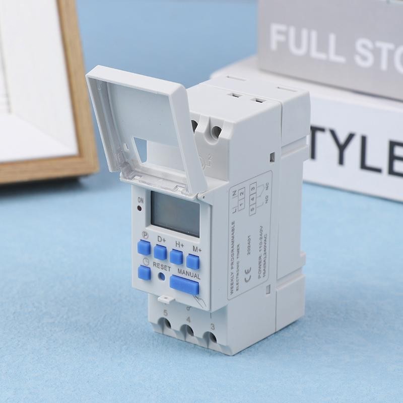 Rail 2 Wire Weekly 7 Days Programmable Digital Time Switch Relay ...
