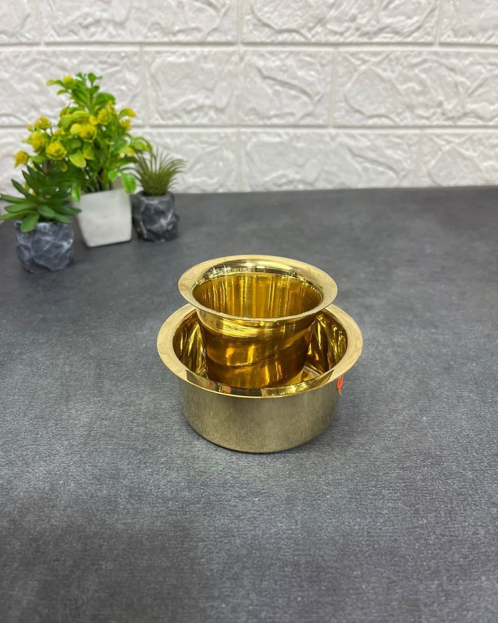 Pure Brass Dabara Set Tea Coffee Kumbakonam Dabara Set South Indian ...
