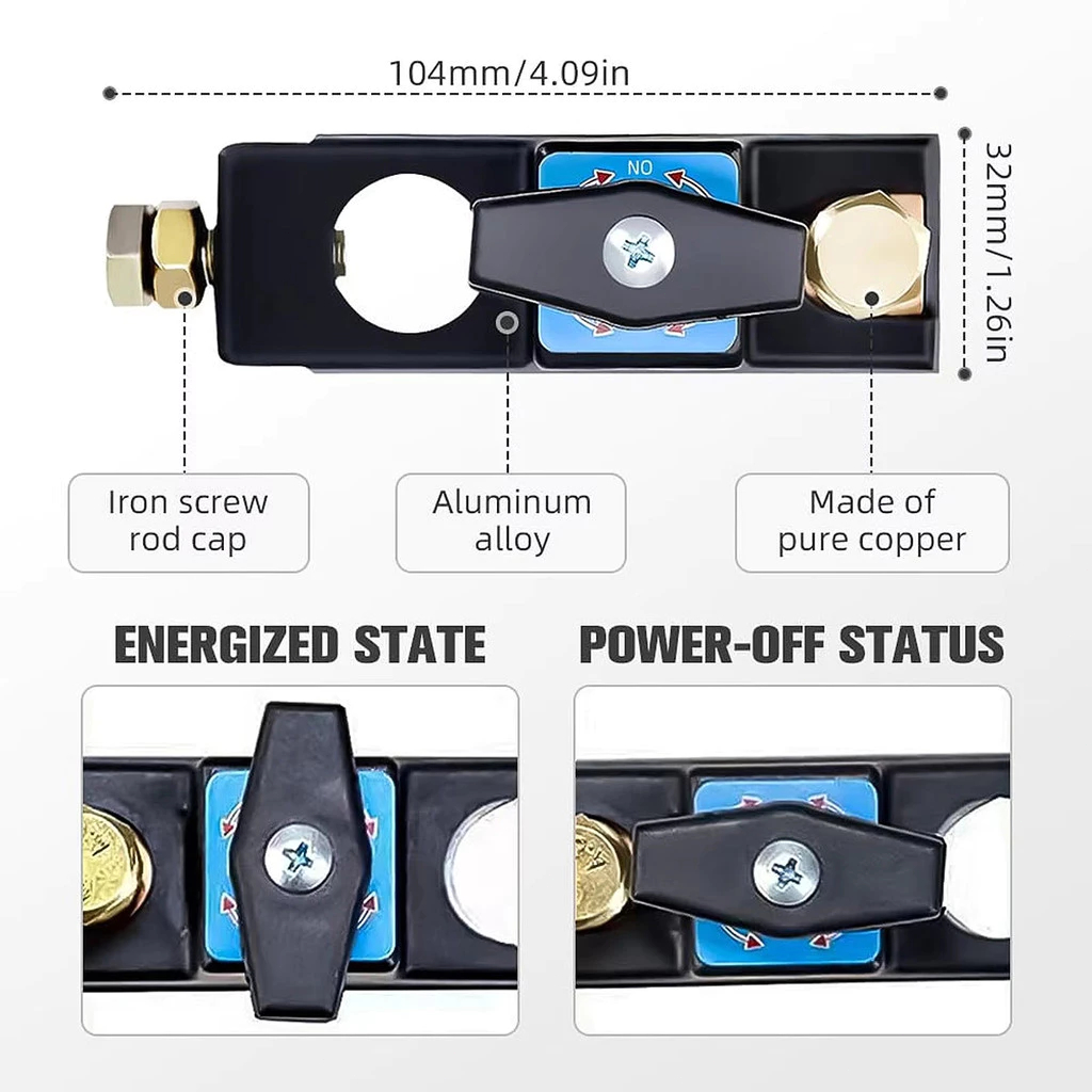 【Local】Car Battery Disconnect Switch Car Truck Power Main Switch ...