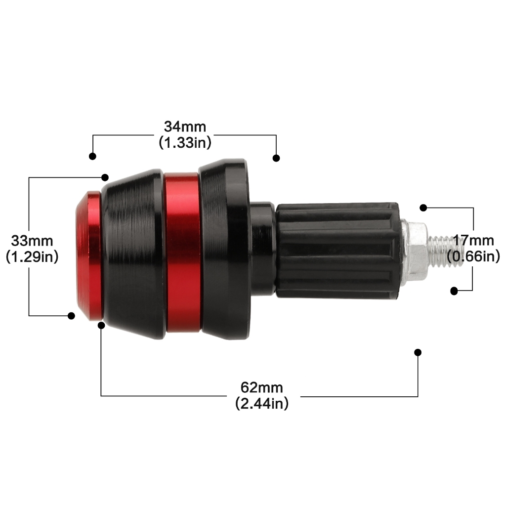 RACING UNIVERSAL Handle Balancer Alloy Bar End Color Honda Yamaha NVX ...
