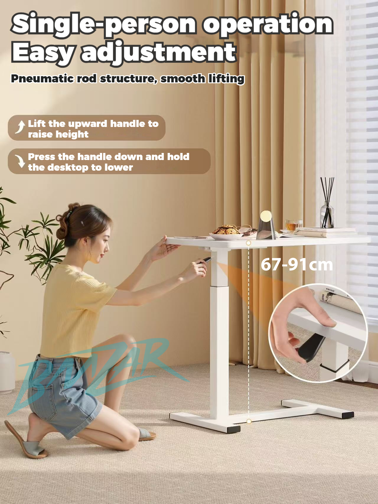 𝐁𝐌𝐙𝐀𝐑 𝙄𝙣 𝙎𝙩𝙤𝙘𝙠 Adjustable Bedside Laptop Table Sofa Side Table Portable ...