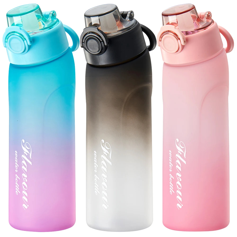 750ML Fruit Flavour Fragrance Water Bottle Straw Cup BPA Free 0 Sugar ...