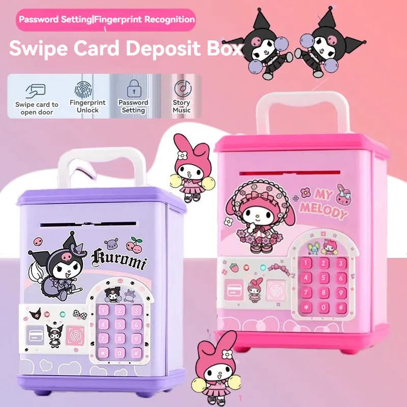 【24H COD】ATM Machine With Music Piggy Bank Credit Card Fingerprint ...