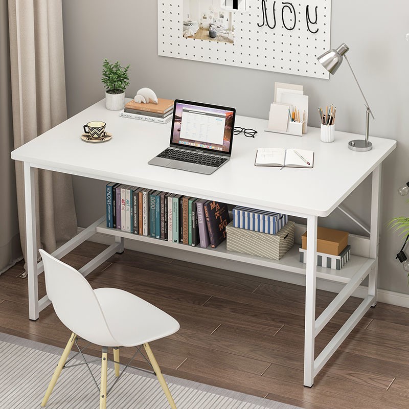 RR-60CM Study Table Office Desk Table With Shelves Wooden Laptop Table ...