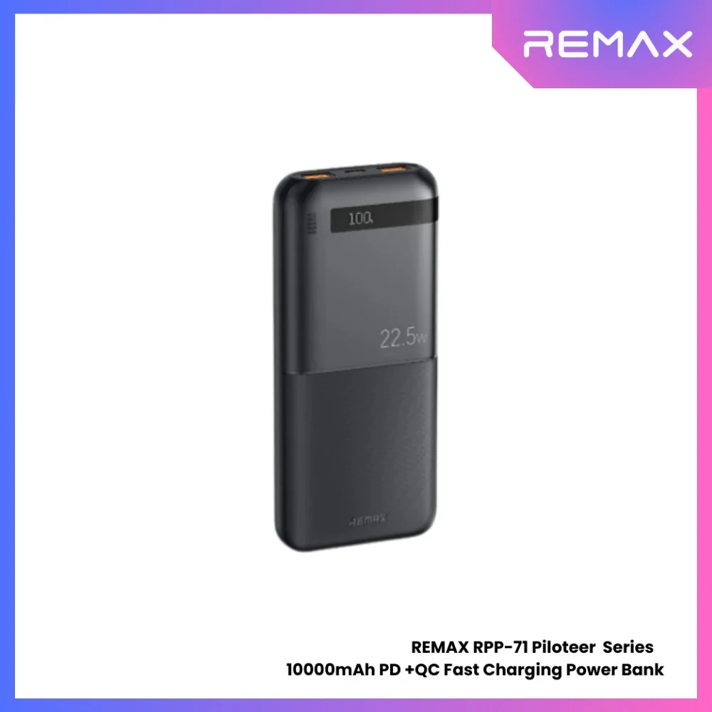 REMAX RPP-71 Piloteer Series 10000mAh PD+QC Fast Charging Power Bank ...