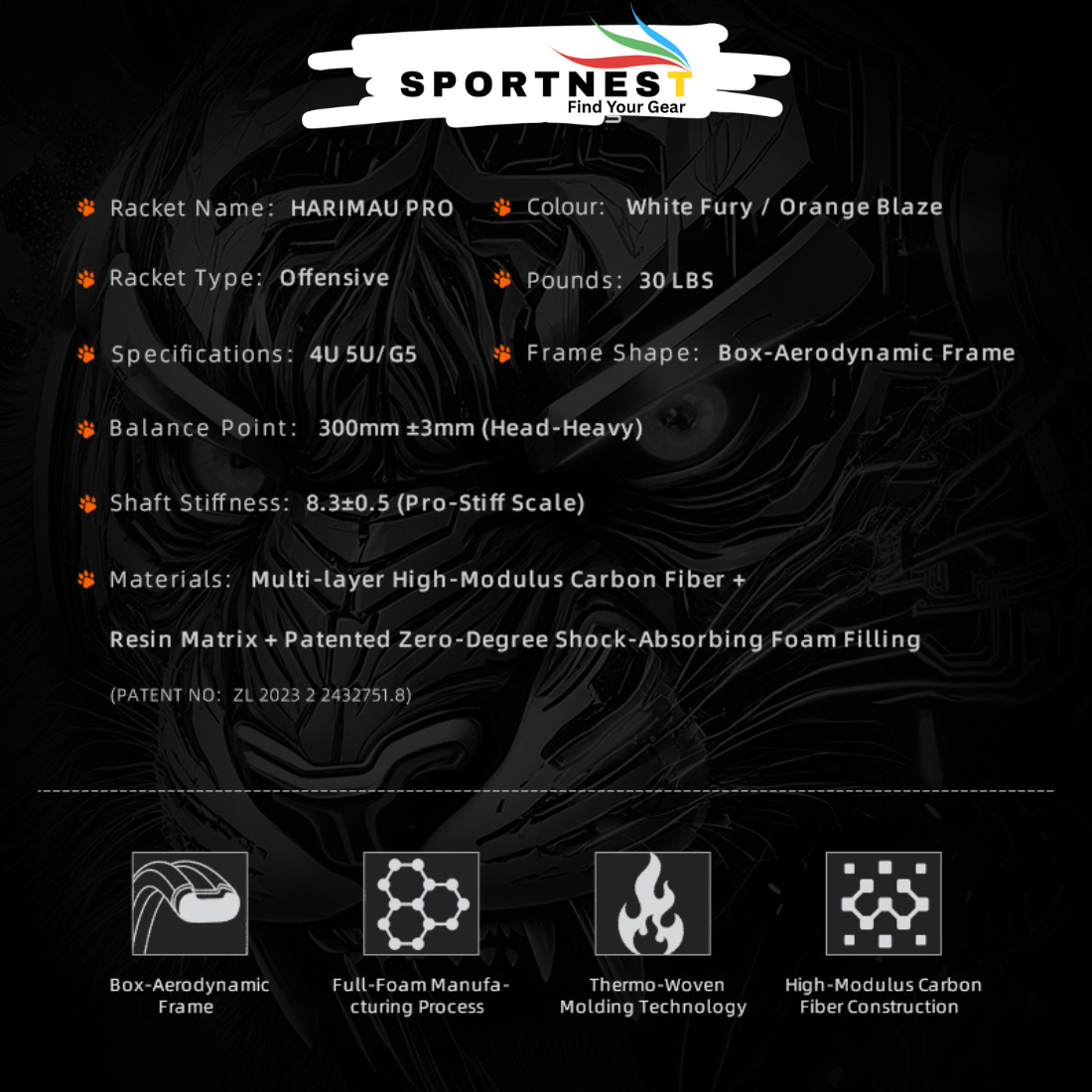 P.R IND Harimau Pro Malaysia Limited Edition Badminton Racket - Limited ...