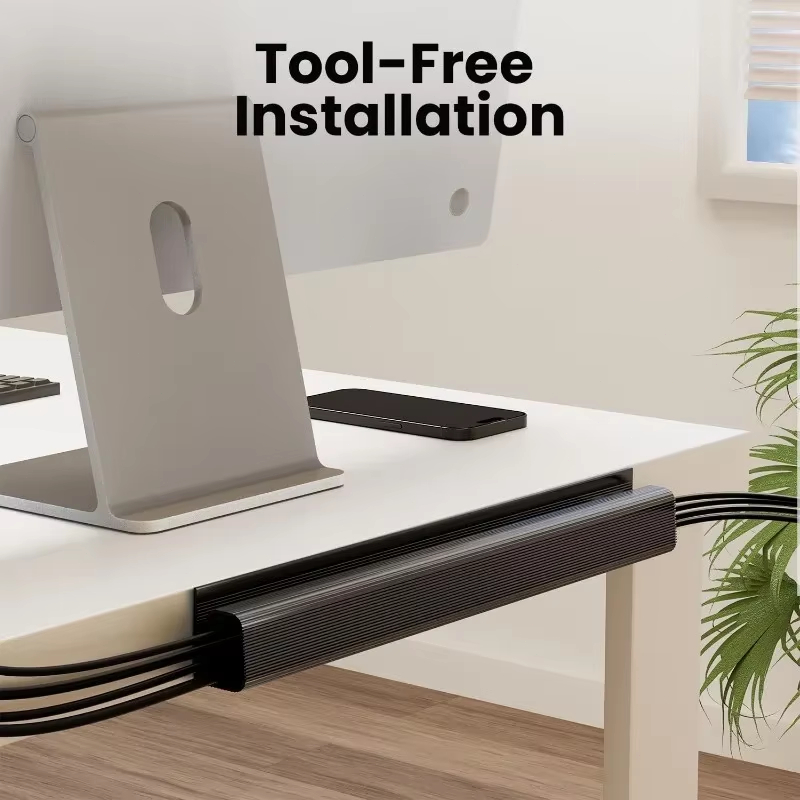 Under Desk Cord Cover / Cable Raceway / Cable Duct PVC Cable / Hider ...