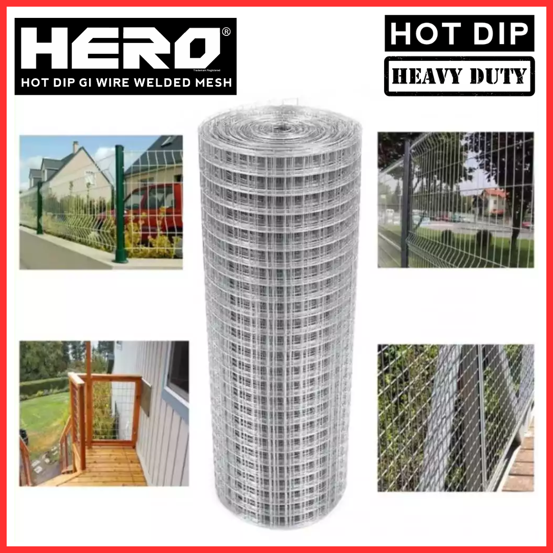 HERO HOT DIP HEAVY DUTY Galvanized BRC Welded Iron Wire Mesh Net ...