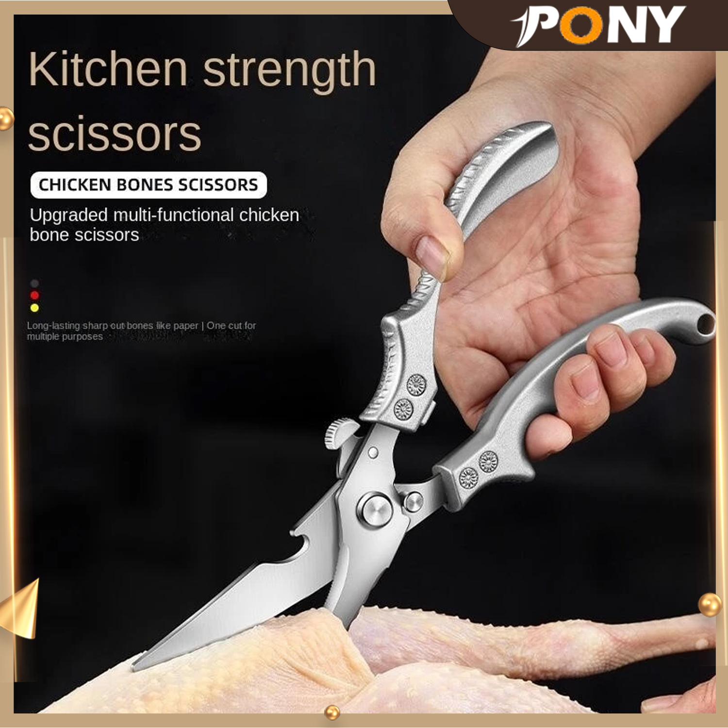 Curve Blade Bone Scissor Chicken Bone Scissor Stainless Steel Poultry ...