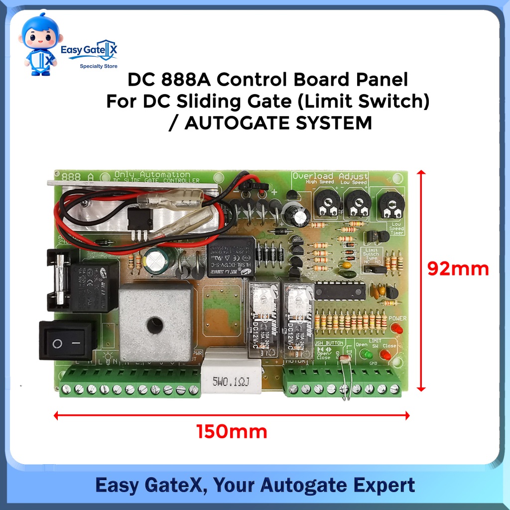 DC2 Autogate Control Board for DC Sliding Gate with Limit Switch ...