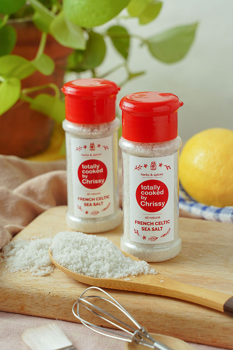 Organic French Grey Celtic Salt, Totally Cooked by Chrissy, 70g I ...