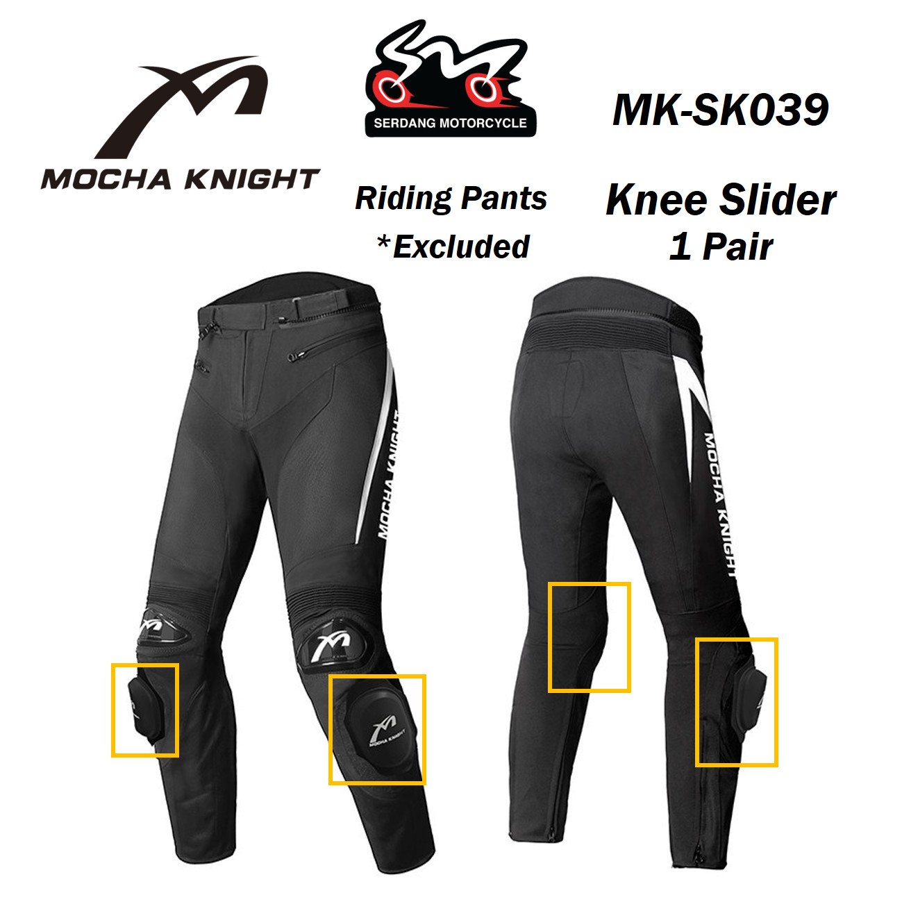MOCHA KNIGHT MK-SK039 Knee Slider Guard Safety Touring Motorcycle ...