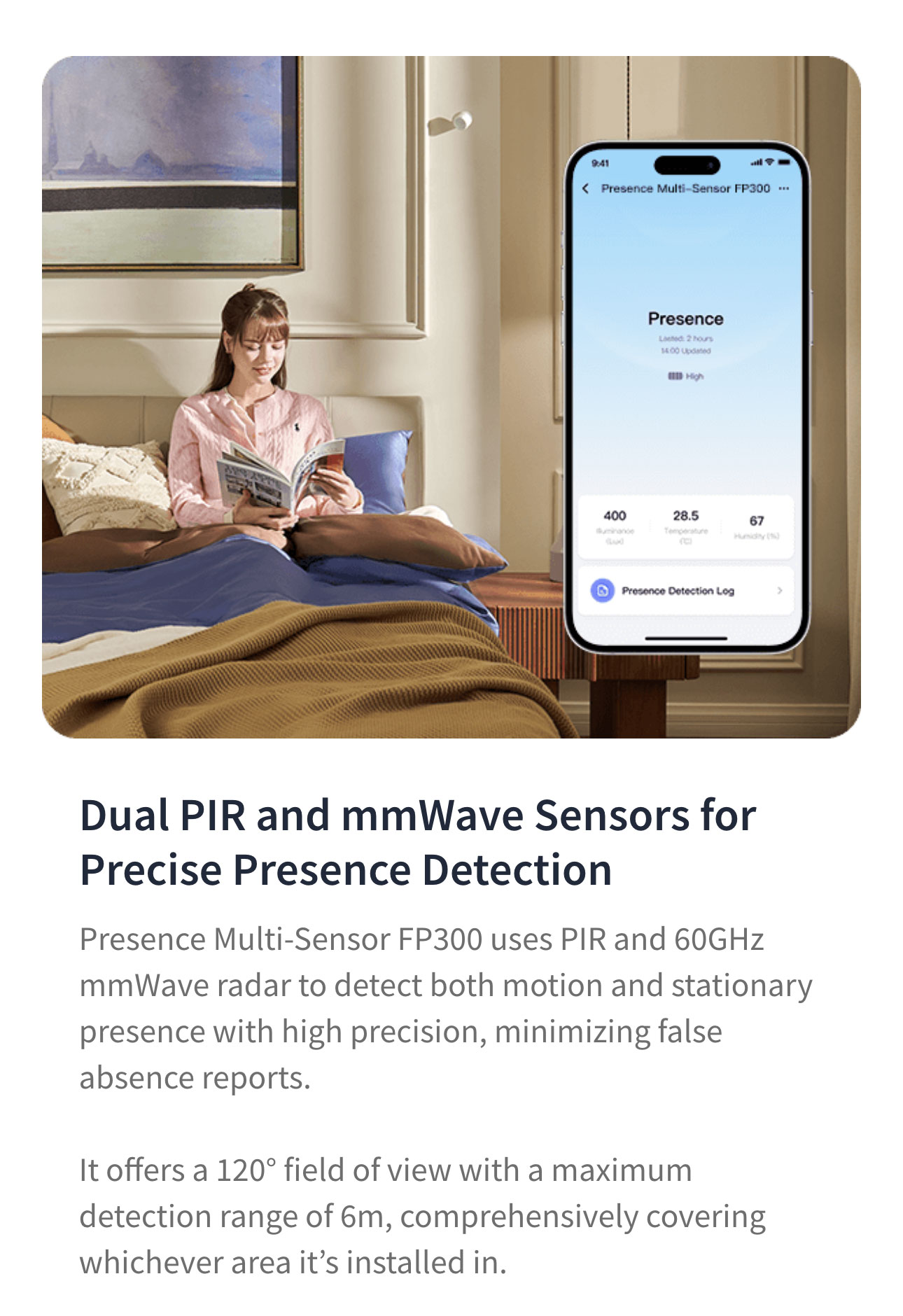 Aqara Presence Sensor FP300 Wireless 5-in-1 Motion Sensor with mmWave ...