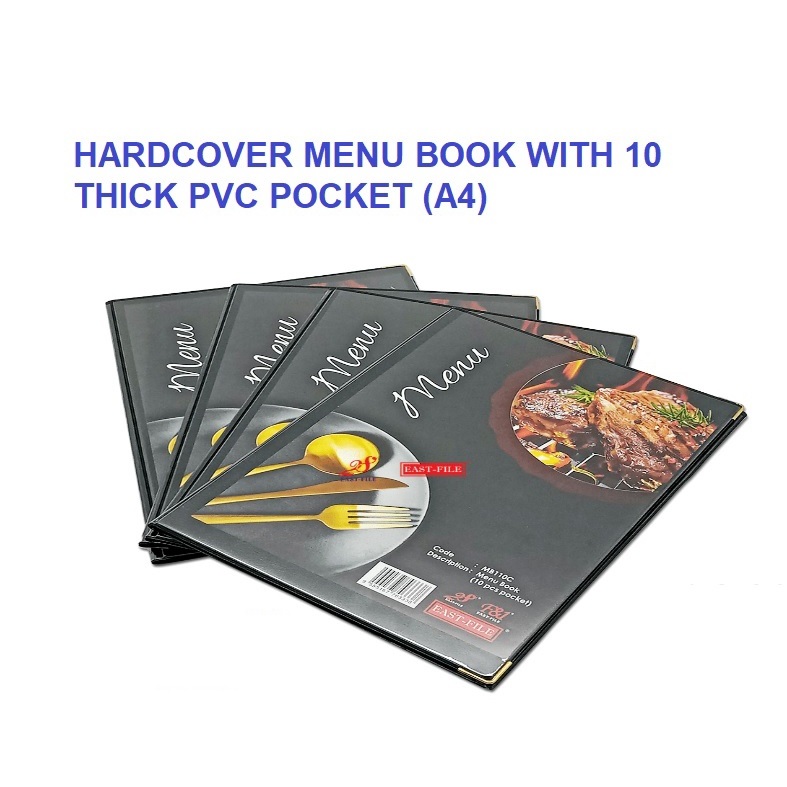 A4 REFILLABLE MENU BOOK with 6pcs POCKET (MB106R, MB512S, MB110C, R106 ...