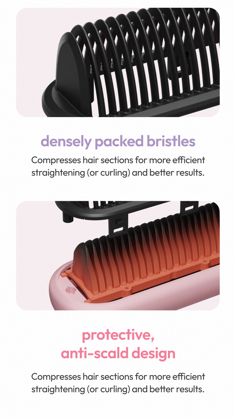 【NEW】Stryv MiniStyler 2.0 | Cordless Hair Straightening Comb | 6 Heat ...