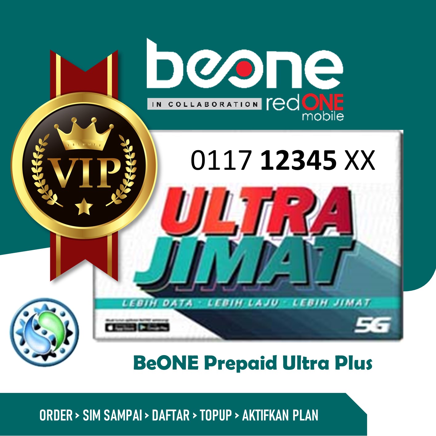 VIP NUMBER - Simkad BeONE Prepaid by RedONE 5G 4G High Speed Data ...