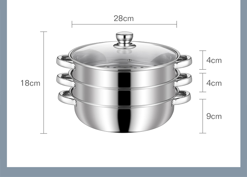 Dreepor Multilayer Pot Set Stainless Steel Steamer Pot Steamboat Hotpot ...