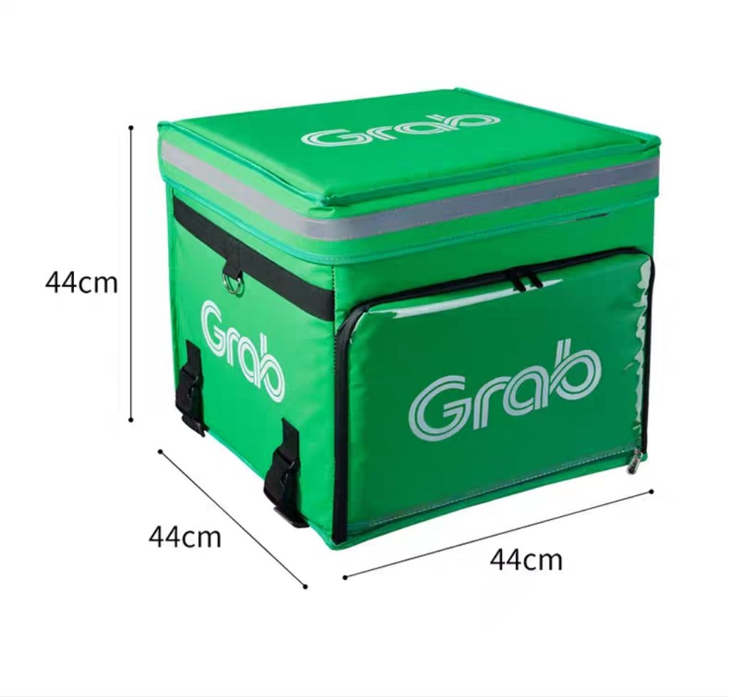 Grab Rider Food insulated delivery bag, large capacity green rider ...