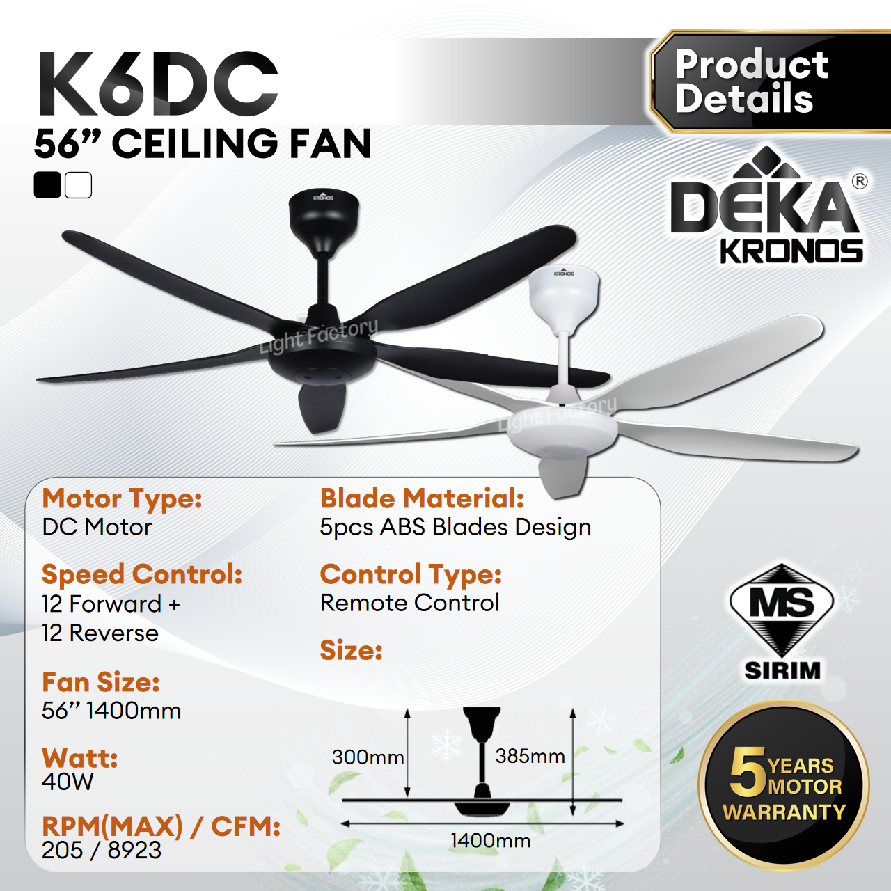 DEKA KRONOS K6DC 56