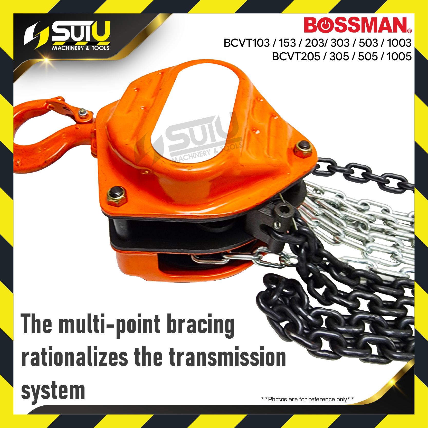 BOSSMAN BCVT series 3M / 5M Takela Rantai / Chain Block (1 Ton ~ 10 Ton ...