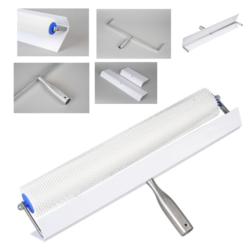 50cm Spike Roller epoxy floor coating Nail Shoe with self-leveling rake ...