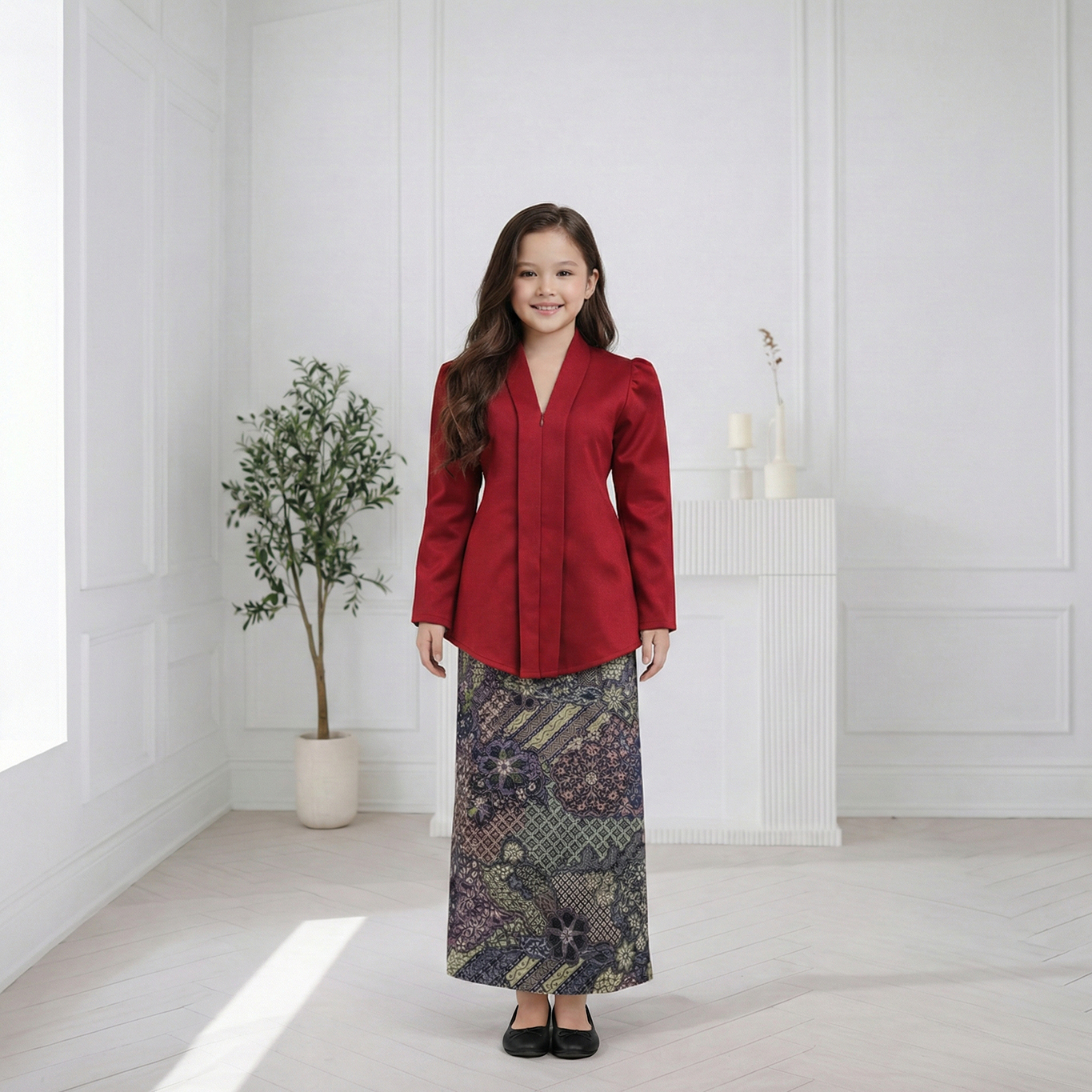 Set Kebaya Premium Batik Kanak-Kanak Perempuan | Shopee Malaysia
