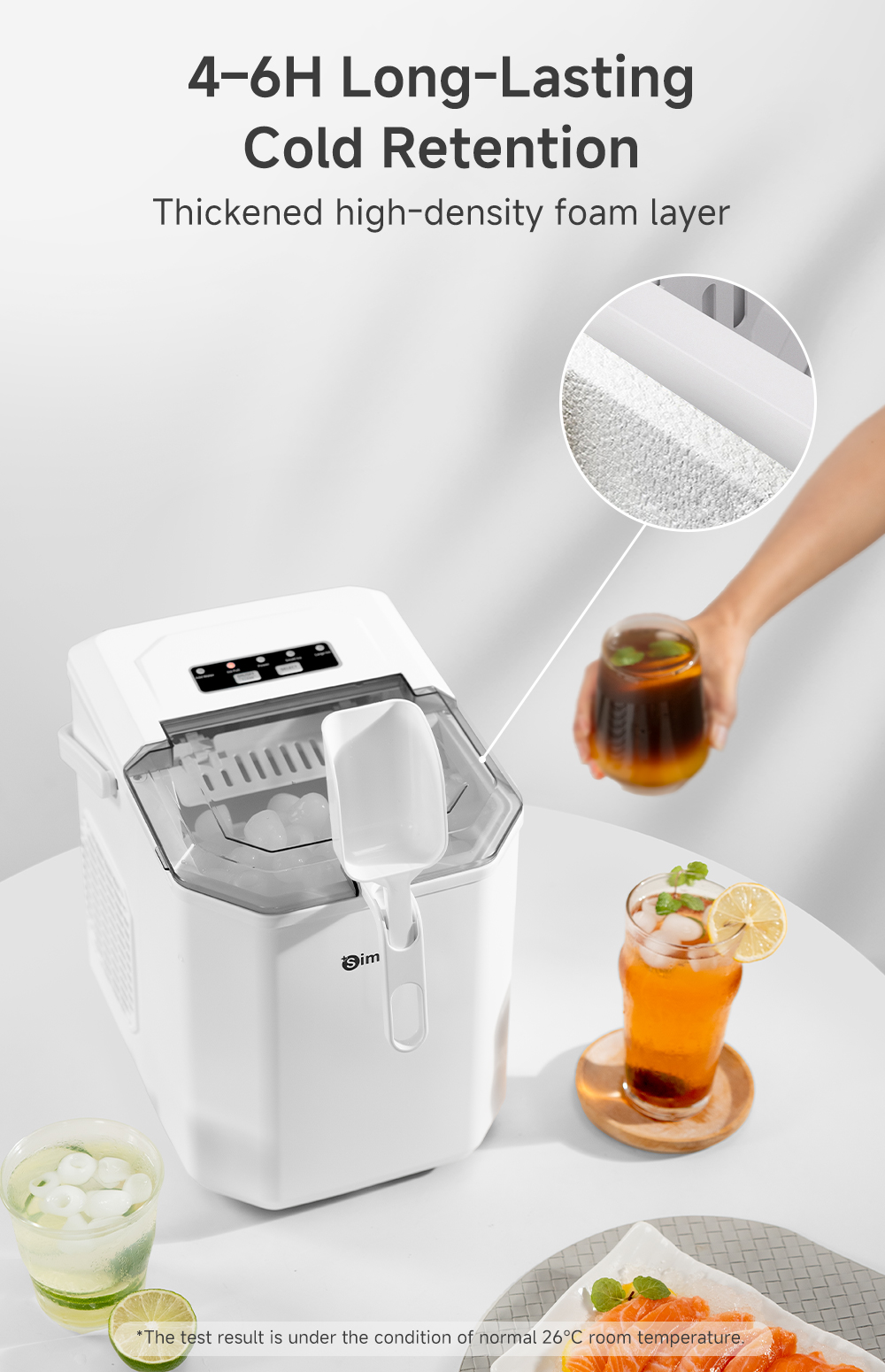 Simplus Ice Maker | 12kg Homemade Ice Cubes | 24h Reservation | Auto ...