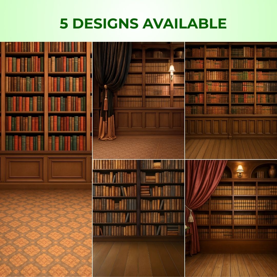 GS Bookshelf Theme Library Convo Convocation Graduation Backdrop (2.8 x ...