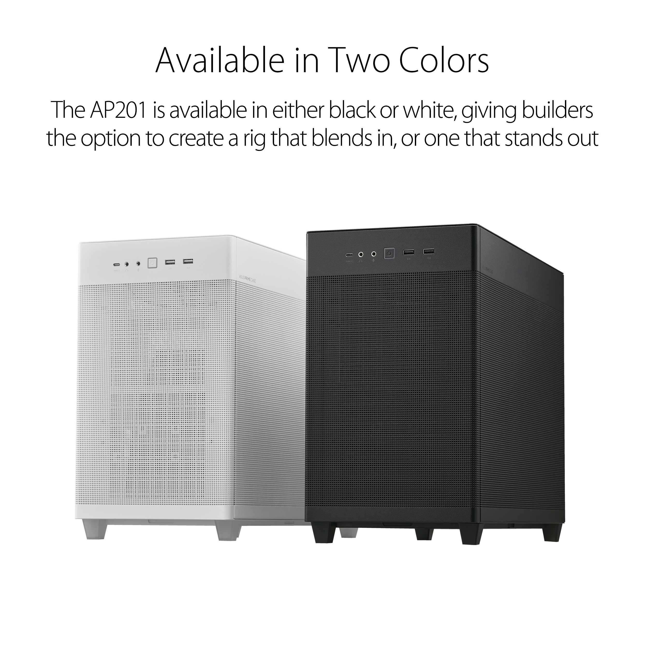 ASUS Prime AP201 MicroATX Case (Support Radiator Up to 360 mm and ...