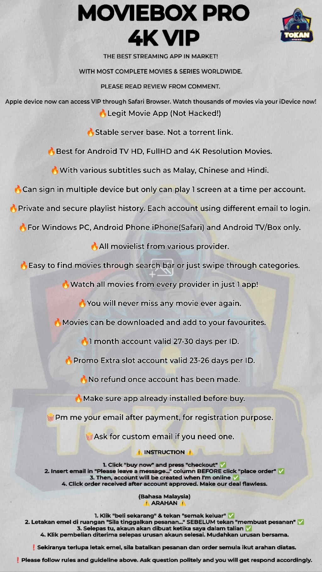 [TokanStream] Moviebox Pro 4K VIP Shopee Malaysia