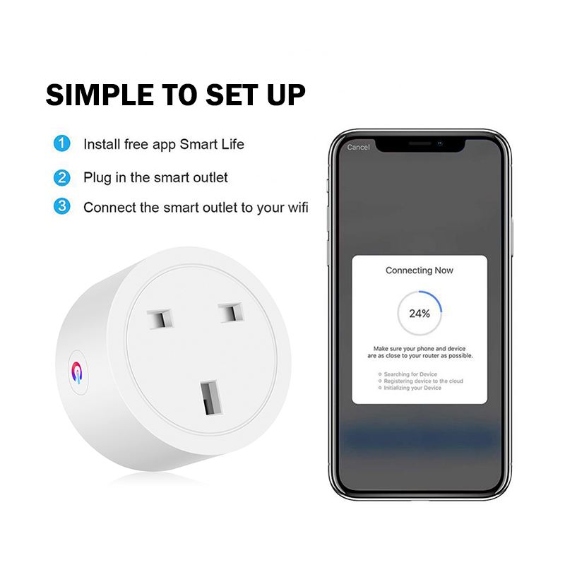 Smart Wifi Plug Socket 16A/20A Tuya Socket Adaptor Outlet Timer Plug ...