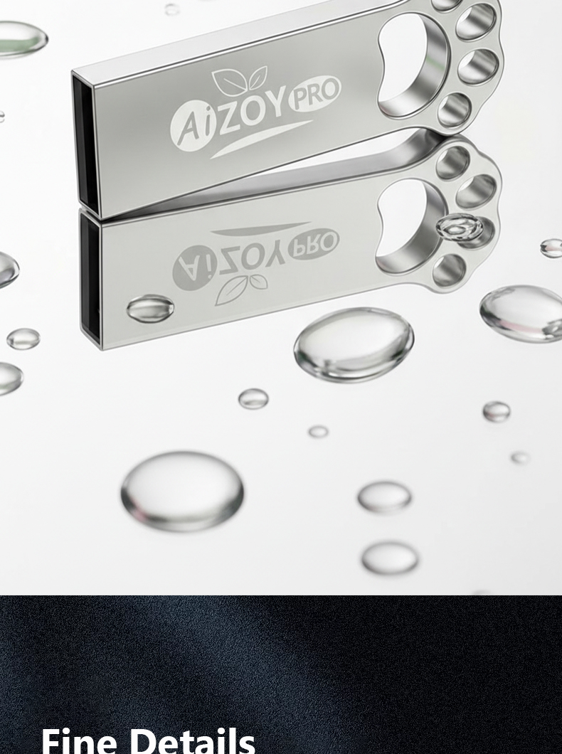 AIZOYPRO Cute Metal USB Flash Drive 128GB 64GB 32GB 16GB USB 2.0 ...