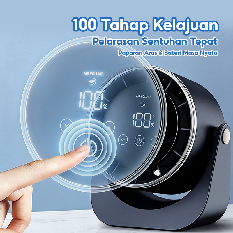 MODOFO 2026 New High Speed Desktop Fan 100 Speed Digital LED Display ...