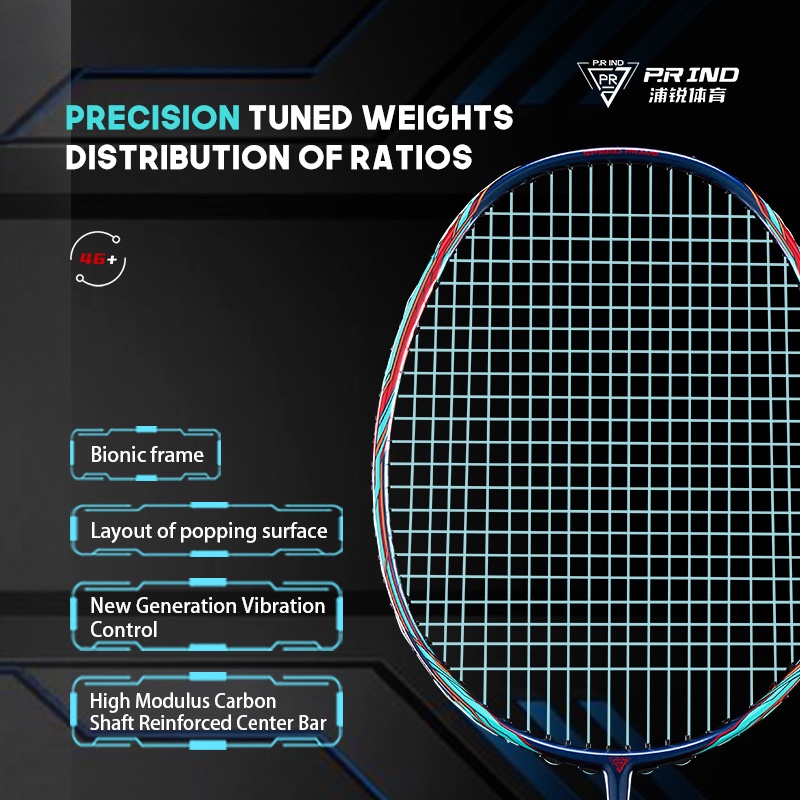 P.R IND SMG-S Speed Badminton Racket – Lightweight High-Tension Racquet ...