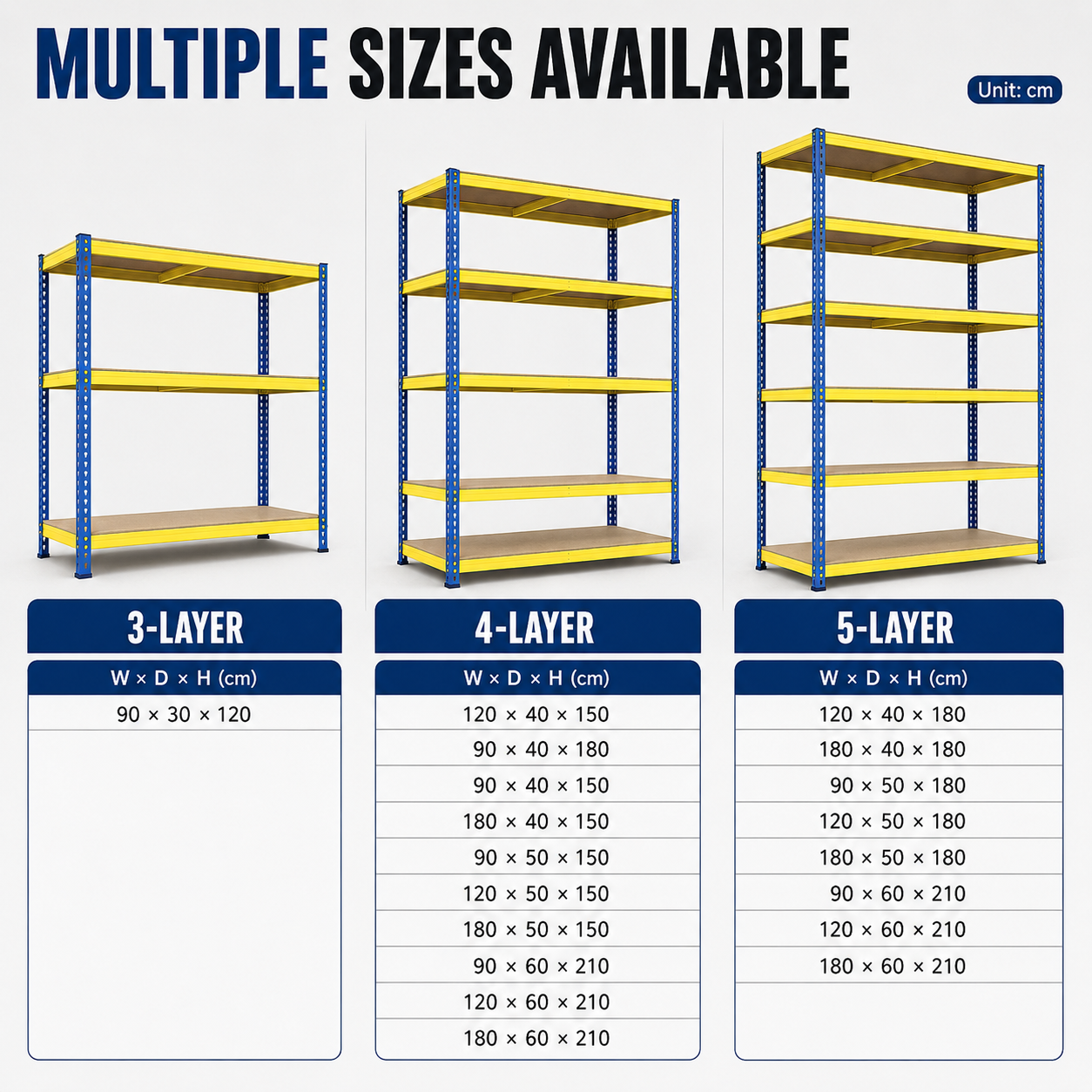 HM Adjustable Boltless Rack Rak Besi Bertingkat Rak Dapur Metal Shelves ...