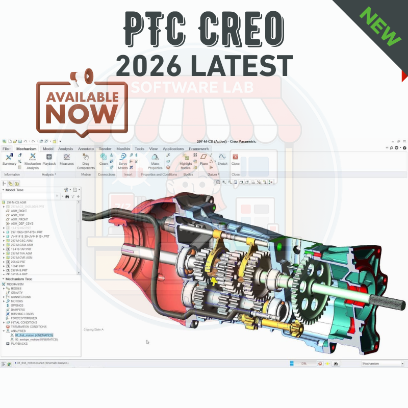 PTC Creo 2026 | Creo View | Creo Illustrate | Creo Schematics | B&W ...