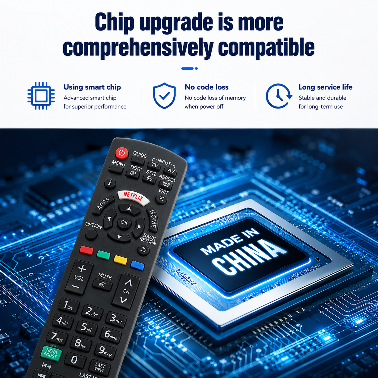 Panasonic TV Remote Control Replacement Alat Kawalan Jauh Televisyen ...
