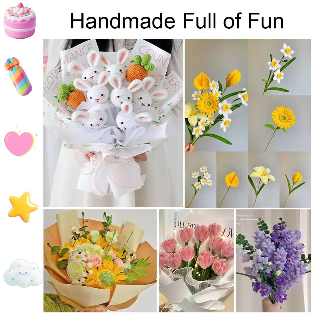 GOCRAFT Flower Stem 2mm x 40cm (20pcs) | 9 Colors Available | Floral ...