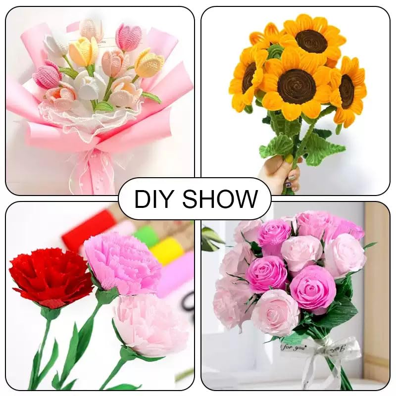 GOCRAFT Flower Stem 2mm x 40cm (20pcs) | 9 Colors Available | Floral ...